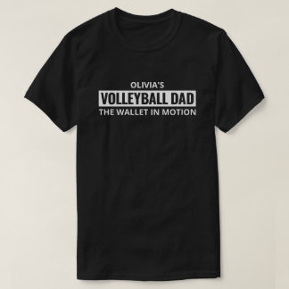 Personalized Volleyball Dad Gift for Men Custom T-Shirt