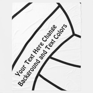 Personalized Volleyball Fleece Blanket Your COLORS