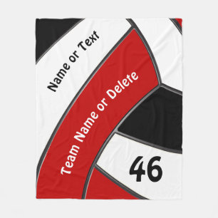 Personalized Volleyball Fleece Blankets