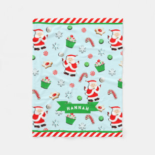 Personalized Volleyball Gift Fleece Blanket