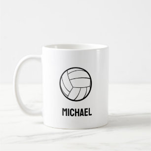 Personalized Volleyball,Gift For Volleyball Player Coffee Mug