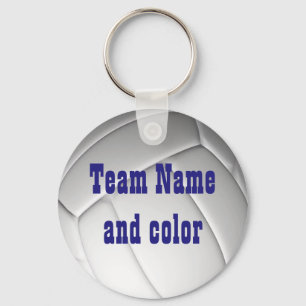 Personalized Volleyball Keychain