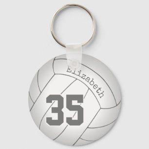 personalized volleyball keychain / backpack tag