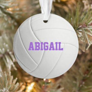 Personalized Volleyball Ornament