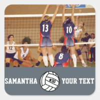 Personalized Volleyball Photo Name Team #