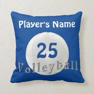 Personalized Volleyball Pillows, Your COLORS, TEXT Throw Pillow