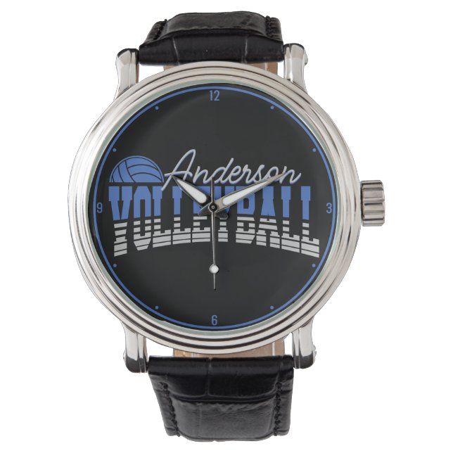 Personalized Volleyball Player ADD NAME Team Champ Watch (Front)