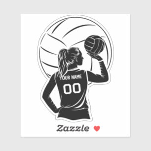 Personalized Volleyball Player Custom Name & Numbe