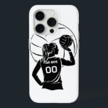 Personalized Volleyball Player Custom Name, Number iPhone 15 Pro Case<br><div class="desc">Protect your phone with style by personalizing this volleyball iPhone case! Customize it with your name and number for a unique look that’s perfect for players and fans. Show off your love for the game while keeping your phone safe. A must-have for any volleyball enthusiast!</div>