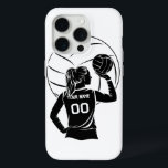 Personalized Volleyball Player Custom Name, Number iPhone 15 Pro Case<br><div class="desc">Protect your phone with style by personalizing this volleyball iPhone case! Customize it with your name and number for a unique look that’s perfect for players and fans. Show off your love for the game while keeping your phone safe. A must-have for any volleyball enthusiast!</div>