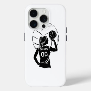 Personalized Volleyball Player Custom Name, Number iPhone 15 Pro Case