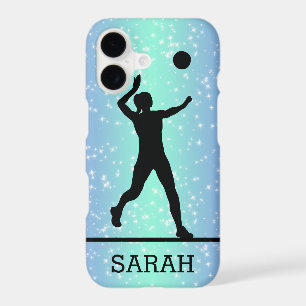 Personalized Volleyball Player Girl Sparkle