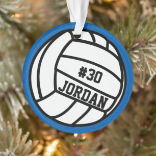 Personalized Volleyball Player Number, Name, Team Ornament