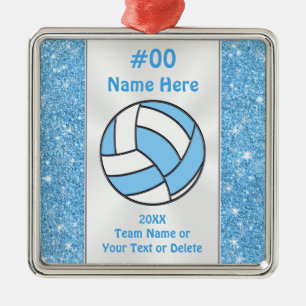 Personalized, Volleyball Player Ornament