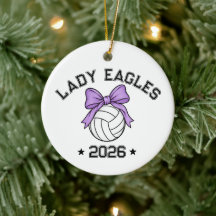 Personalized Volleyball Team Ornament | Custom Tea