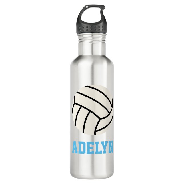 Personalized Volleyball Water Bottle (Front)