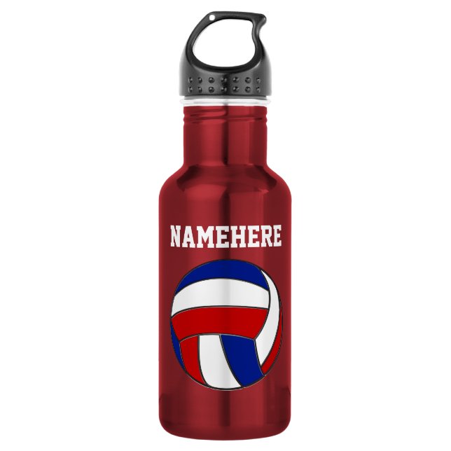 Personalized Volleyball Water Bottle, Volleyball 532 Ml Water Bottle (Front)