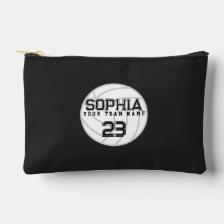 Personalized Volleyball with Team and Player Name Accessory Pouch