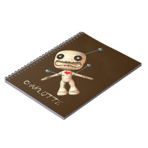 Personalized Voodoo Doll And Pins Notebook
