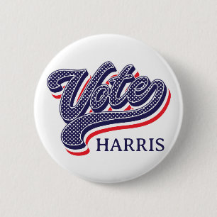 Personalized Vote Election Stars and Stripes  2 Inch Round Button
