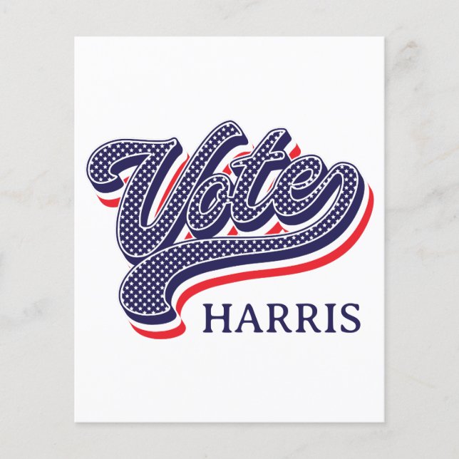 Personalized Vote Election Stars and Stripes  Flyer (Front)