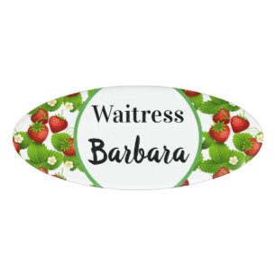 Personalized Waitress Name Tag