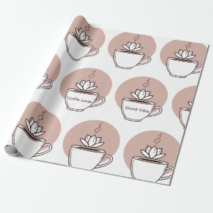 Personalized Wake Up Zen Coffee Wrapping Paper