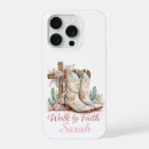 Personalized Walk By Faith iPhone Case