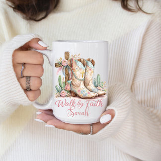 Personalized Walk By Faith Mug