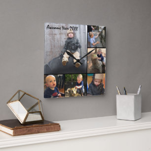 Personalized Wall Clock Family or Couple's Photos