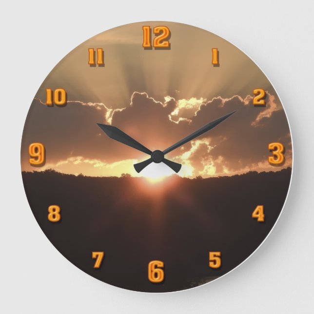 Personalized Wall Clock | Modern Home Decor Clock (Front)
