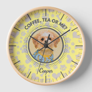Personalized Wall Clock, Unique Gift for Pet Lover Clock