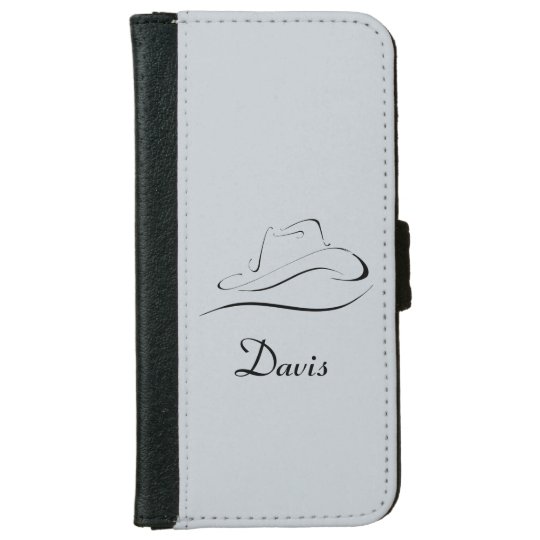 Personalized Wallet Phone Case With Cowboy Hat