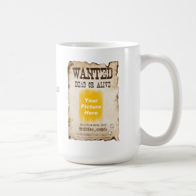 Personalized Wanted Poster Mug (Right)