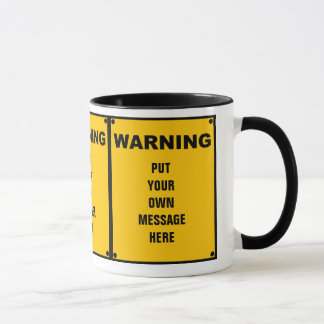 Personalized Warning Sign Mug