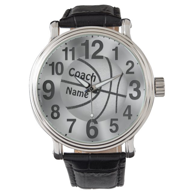 Personalized Watches for Coaches "Coach" and NAME (Front)