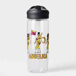 Personalized Water Bottle Gold Pink Blend #2