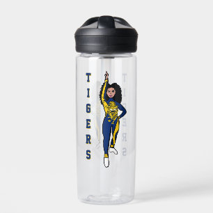 Personalized Water Bottle Gold Tiger 2