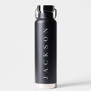 Personalized Water Bottle Stylish Custom Name