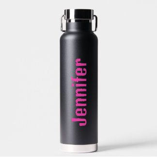 Personalized Water Bottle with Pink Custom Name 
