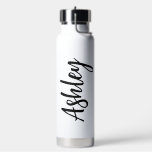 Personalized Water Bottle with Straw – Custom Name<br><div class="desc">Stay hydrated in style with this Personalized Water Bottle with Straw, customized with a name for a truly special touch. 💧🥤 Perfect for school, camp, daycare, sports, or everyday use, this reusable bottle makes hydration fun and personal. A thoughtful gift for kids or students, it helps keep drinks easily accessible...</div>