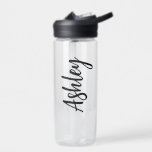 Personalized Water Bottle with Straw – Custom Name<br><div class="desc">Personalized Water Bottle with Straw – Custom Name – Gift for School,  Camp,  Daycare</div>