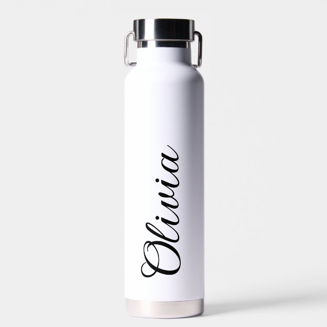 Personalized Water Bottle with Your Custom Name (Front)