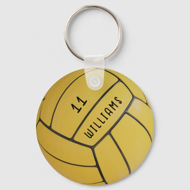 Personalized Water Polo Key Chain (Front)