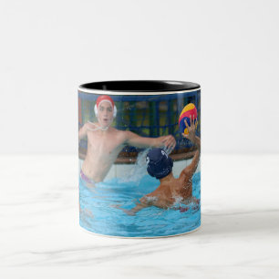 Personalized Water Polo Sport Photo Two-Tone Coffee Mug