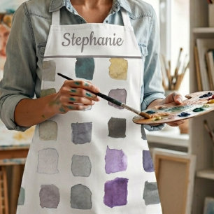 Personalized Watercolor Artist Apron