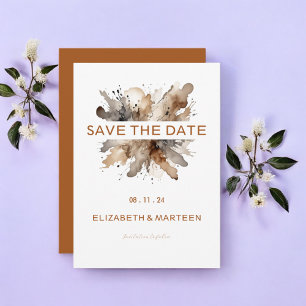 Personalized Watercolor Autumn Wedding Invitation