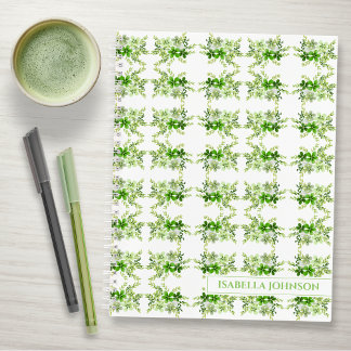 Personalized Watercolor Botanical Notebook