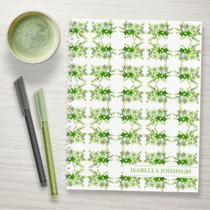 Personalized Watercolor Botanical Notebook