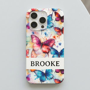 Personalized Watercolor Butterfly Splatter